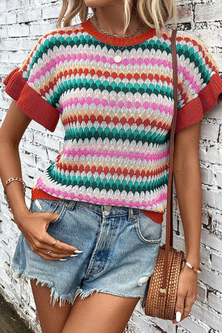 Marlowe Stripe Knit Top