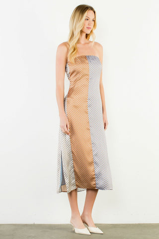 THML Sunset Mosaic Strapless Dress
