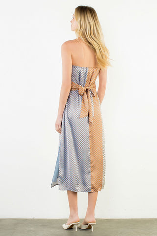THML Sunset Mosaic Strapless Dress