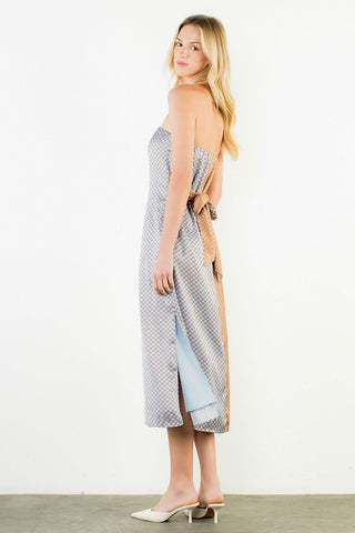 THML Sunset Mosaic Strapless Dress