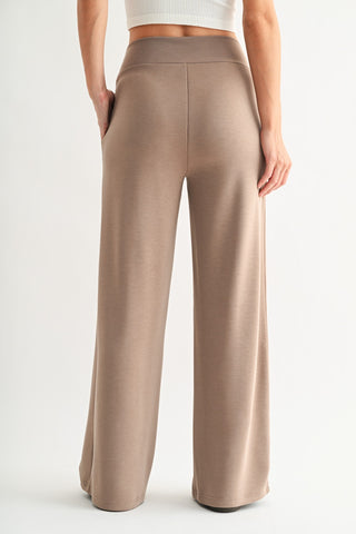 Taupe Traveler Wide-Leg Pants