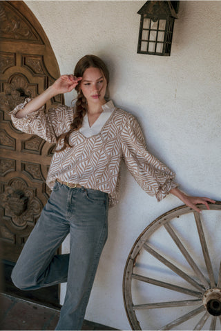 Ivory Drift Blouse