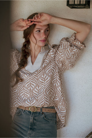 Ivory Drift Blouse