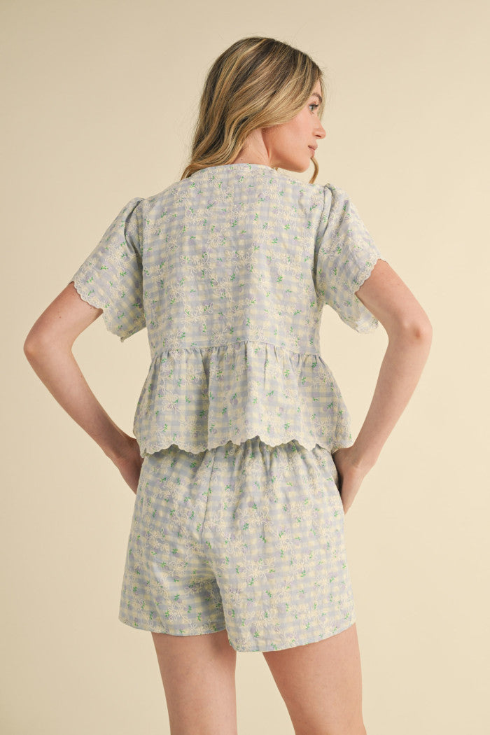 Julia’s top and shorts set
