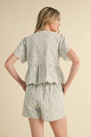 Julia’s top and shorts set