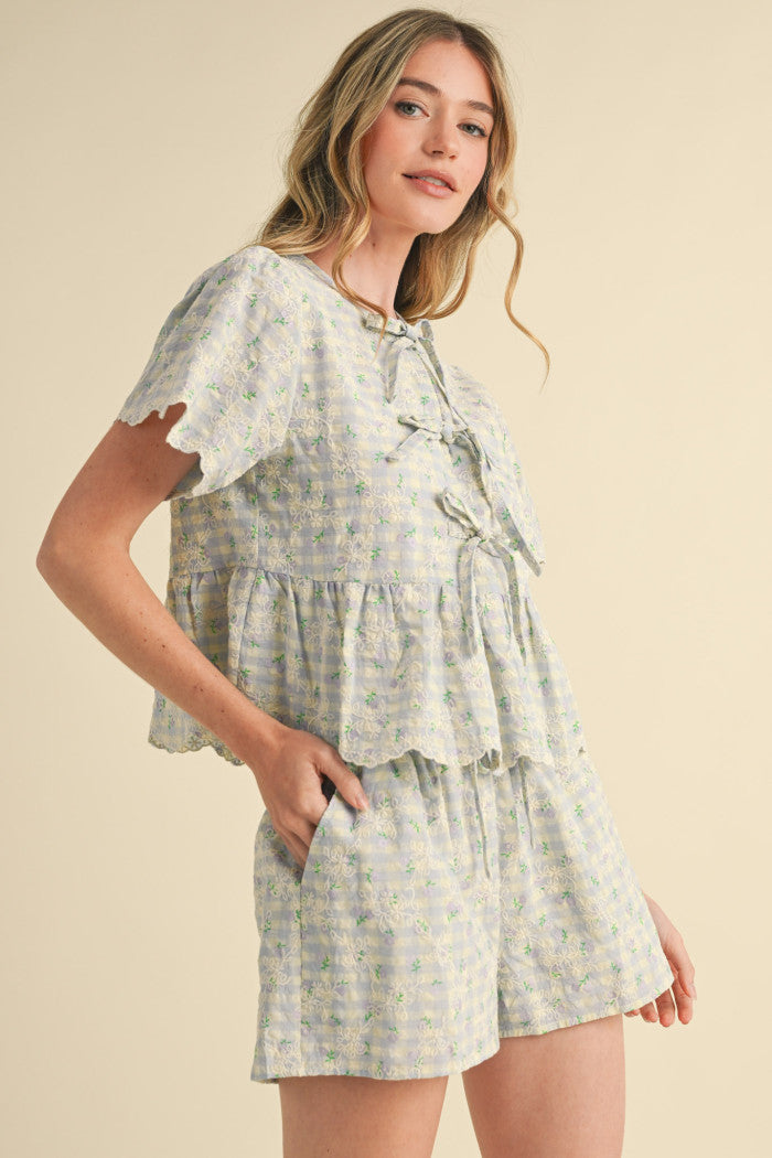 Julia’s top and shorts set