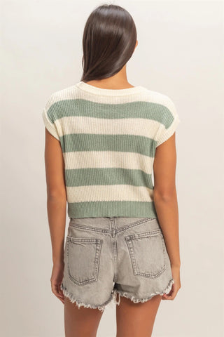 Seaside Stripe Knit Top
