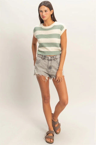 Seaside Stripe Knit Top