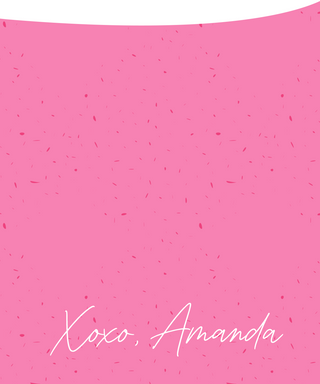 Pink XOXO, Amanda Background