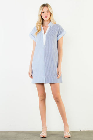 THML Ellie Pinstripe Dress