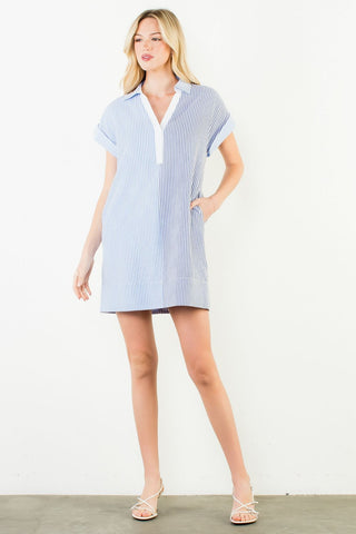 THML Ellie Pinstripe Dress